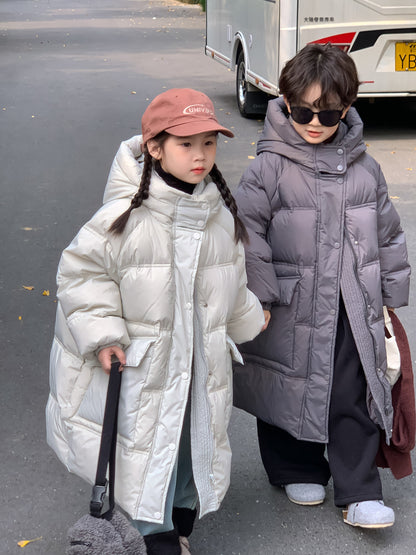 ダウンジャケット ロングコート フーディベンチコート【mh0011653】