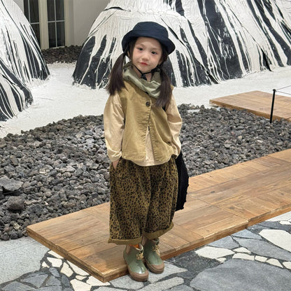 レオパード柄ワイドデニムパンツ【mh0010904】