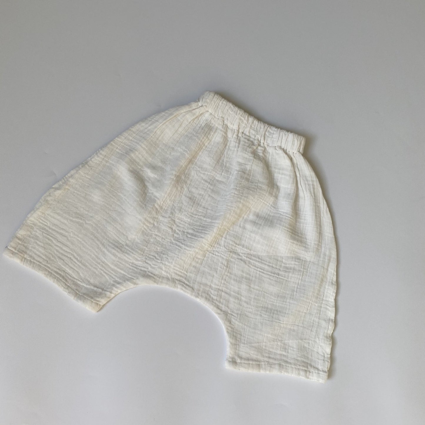 Gauze Loose Drop Crotch Shorts ダブルガーゼ ハーフパンツ【mh0013639】