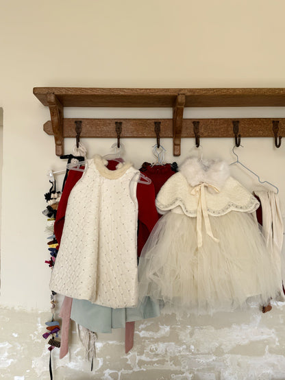 ノースリーブドレスワンピース/ケープ チュールスカート パーティ プリンセス【mh0011879】