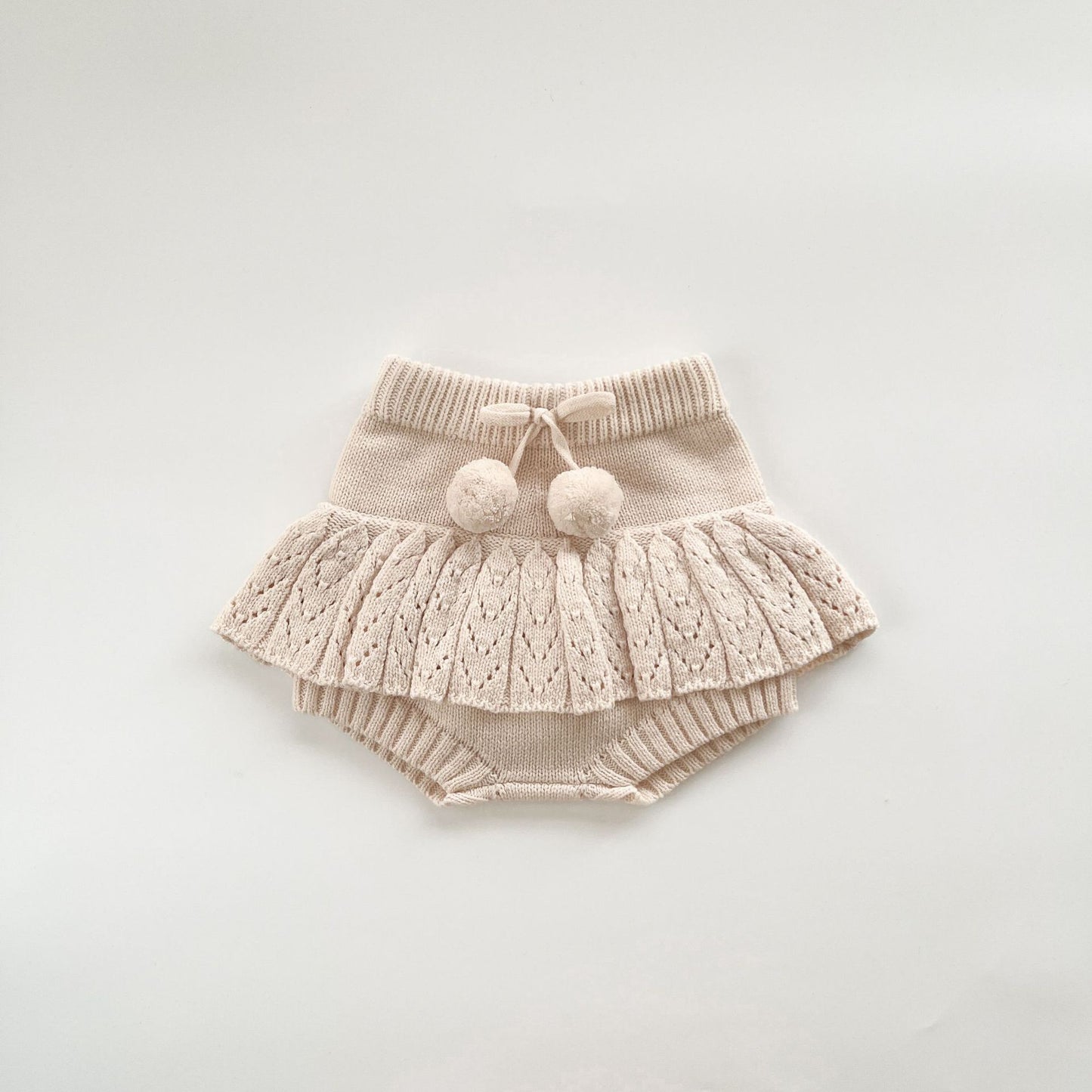 -ポップコーンニットセーター/フリルニットブルマ【mh0010848】 - mamahalo shop - 長袖セットアップ -  べビー服 - 子供服 - 男の子 - 女の子