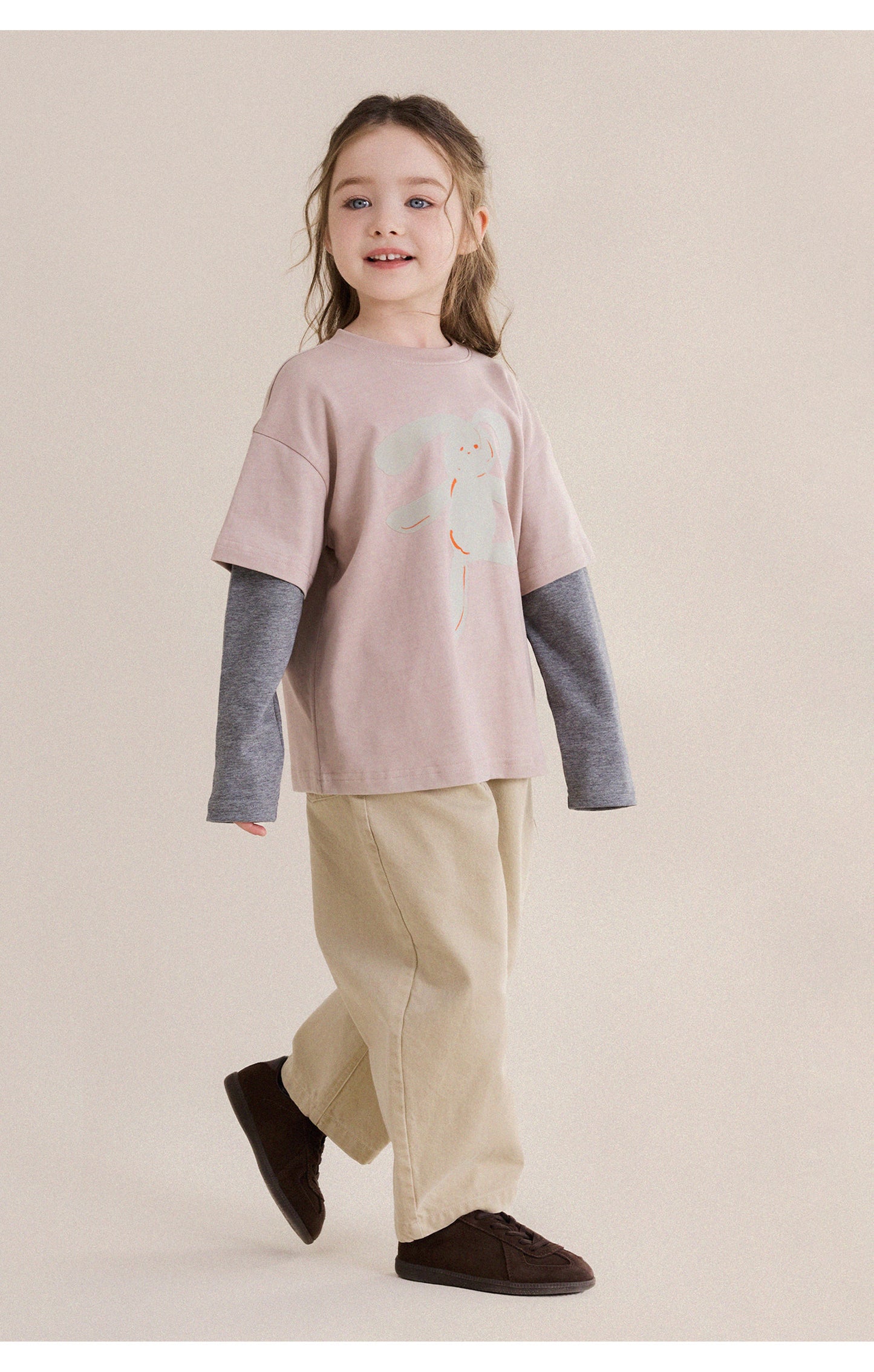Kids' / Junior Wide-Leg Straight Pants [mh0013979]