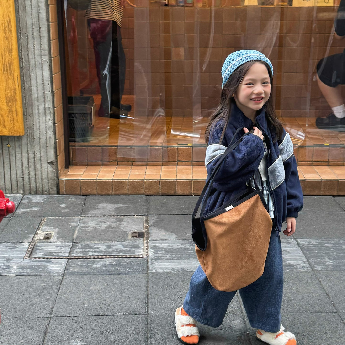 -バイカラージップアップフリースジャケットブルゾン裏起毛防寒アウター【mh0010912】 - mamahalo shop - ショートコート・ジャケット・ジャンパー -  べビー服 - 子供服 - 男の子 - 女の子