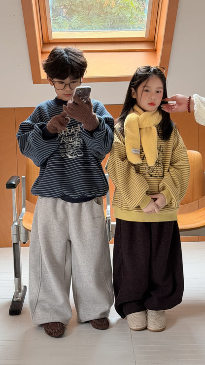 スウェットパンツ 厚手 ワイドルーズロングパンツ【mh0011877】