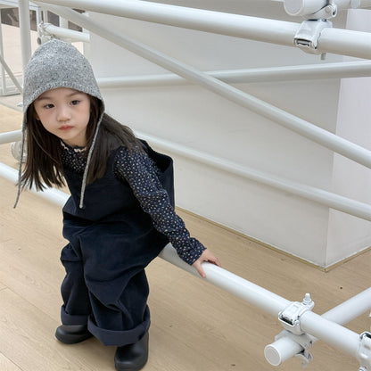 -コーデュロイオーバーオール サロペット ワイドパンツ【mh0010811】 - mamahalo shop - オーバーオール -  べビー服 - 子供服 - 男の子 - 女の子