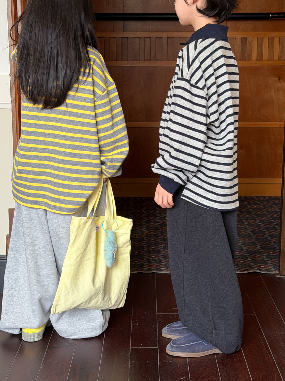 キッズ ワイド ルーズ スウェットパンツ ロングパンツ【mh0013918】