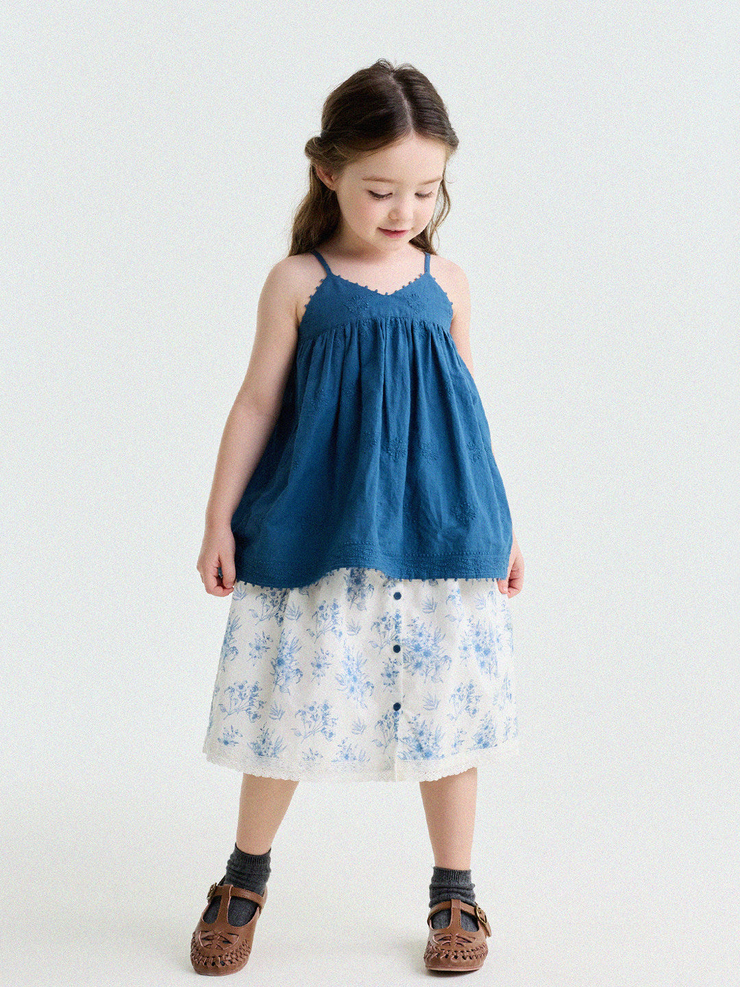 French Floral Lace Cotton Skirt レース ショートスカート【mh0013204】