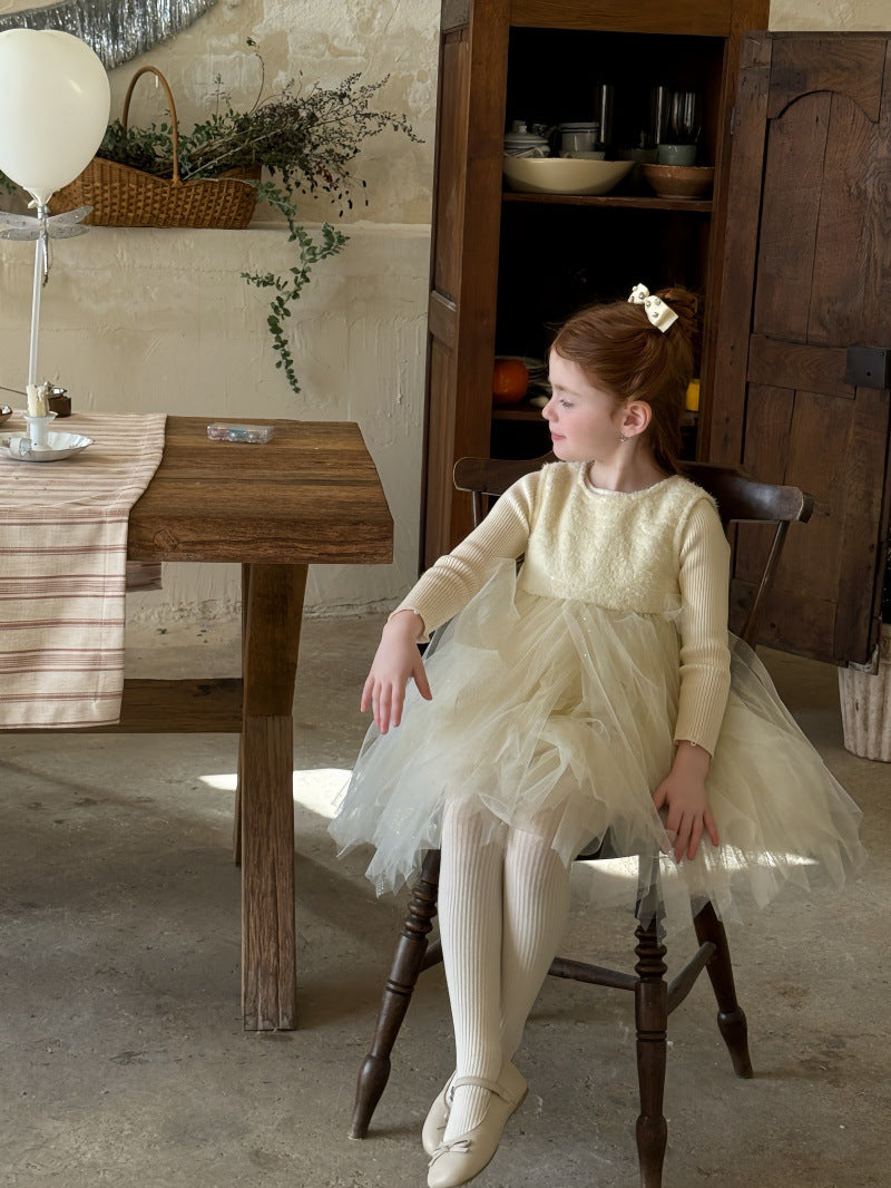 ノースリーブドレスワンピース/ケープ チュールスカート パーティ プリンセス【mh0011879】