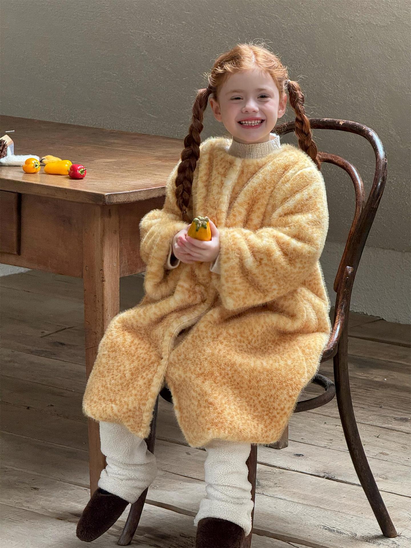 Oversized coat, big silhouette, boa fleece jacket [mh0011754]