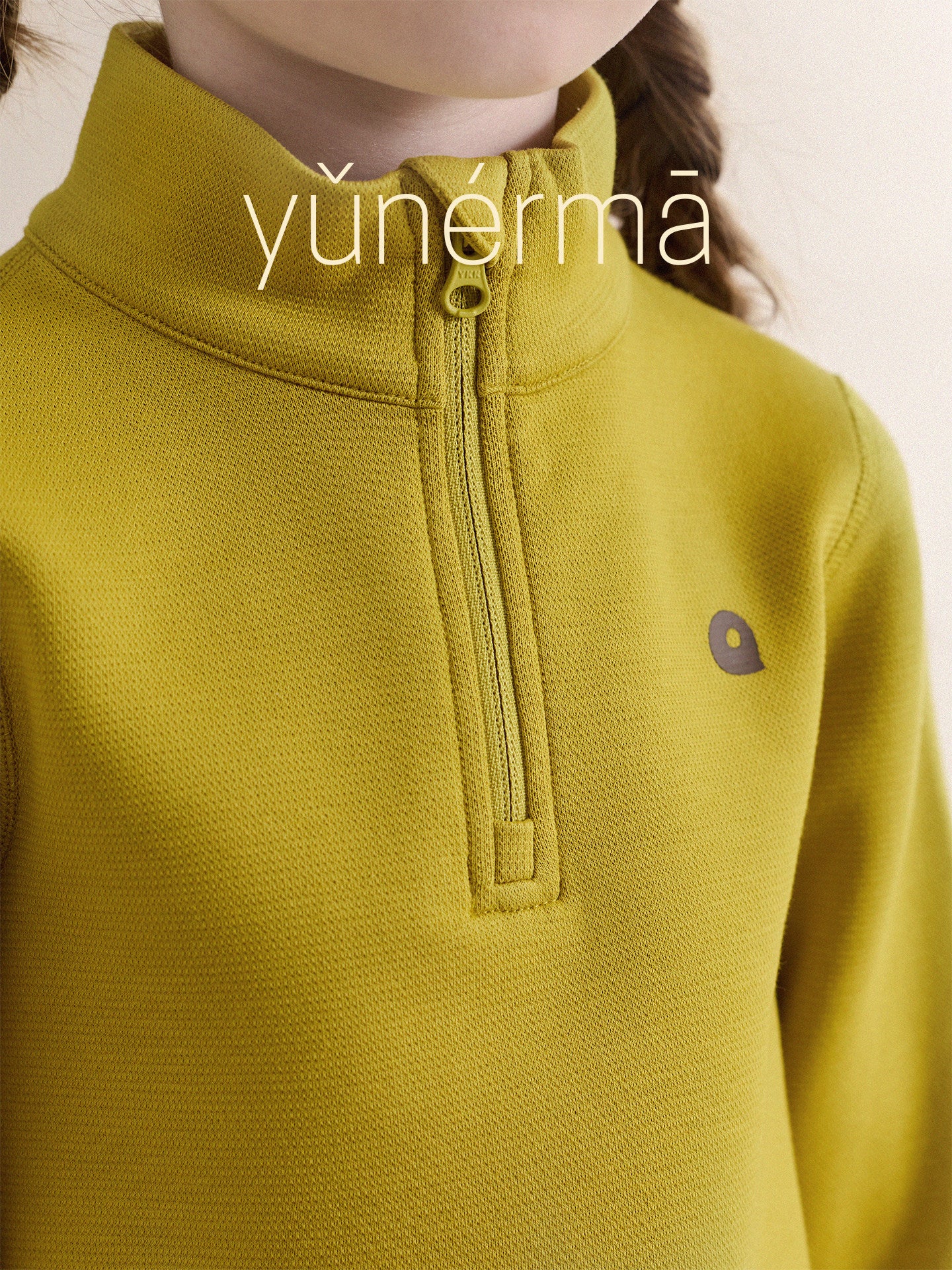 Kids' Junior Stand-Collar Half-Zip Long-Sleeve Sweatshirt [mh0013985]