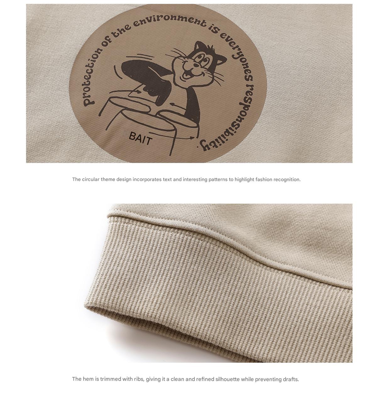 -長袖スウェットシャツ 裏起毛 プリント クルーネック 暖か【mh0011342】 - mamahalo shop - 長袖Tシャツ -  べビー服 - 子供服 - 男の子 - 女の子