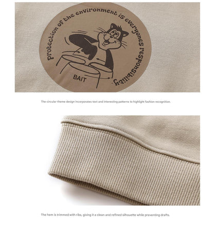 -長袖スウェットシャツ 裏起毛 プリント クルーネック 暖か【mh0011342】 - mamahalo shop - 長袖Tシャツ -  べビー服 - 子供服 - 男の子 - 女の子