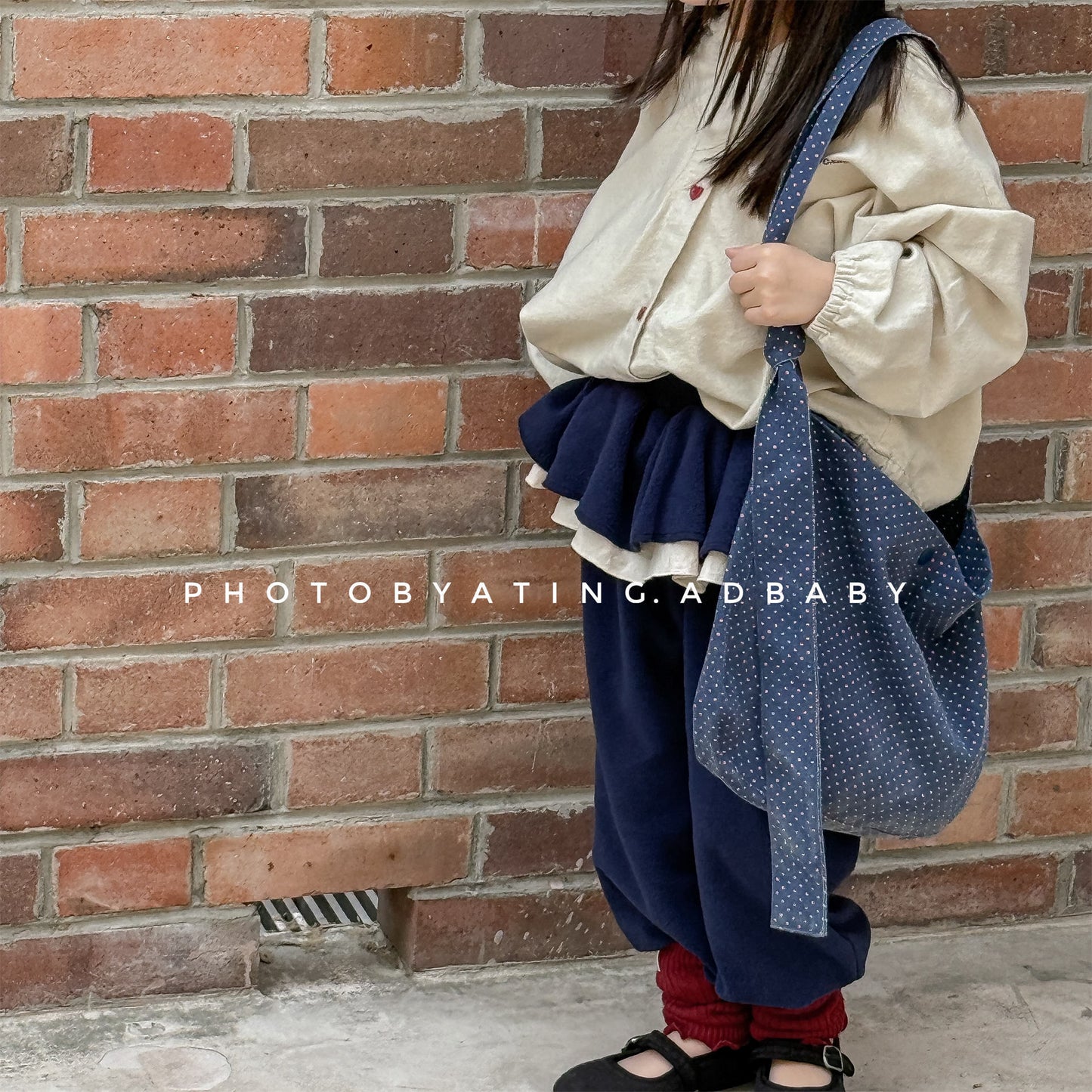 -ビッグフリルスカート付きボアパンツ フリースパンツ【mh0010817】 - mamahalo shop - ロングパンツ・スウェットパンツ -  べビー服 - 子供服 - 男の子 - 女の子