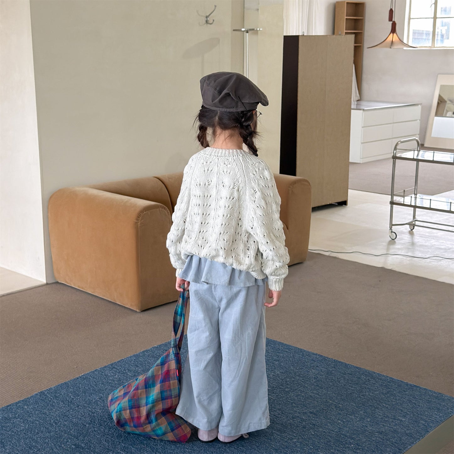 Kids' Openwork Long-Sleeve Knit Cardigan [mh0014055]