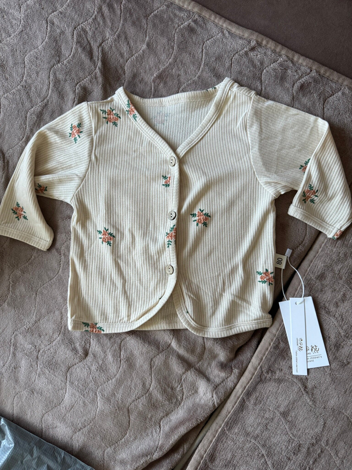 ベビー フラワー 薄手 サマー ライトアウター カーディガン【mh0000750】 - Mamahalo shop - Floral / 73cm