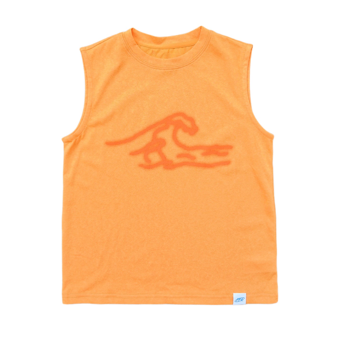 Abstract Doodle Graphic Tank ボーダー柄ノースリーブトップス【mh0013620】