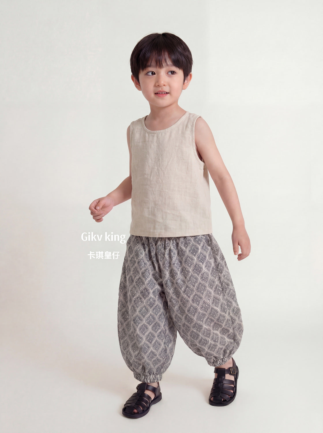 Printed Balloon Pants アラベスク ロングパンツ【mh0013472】