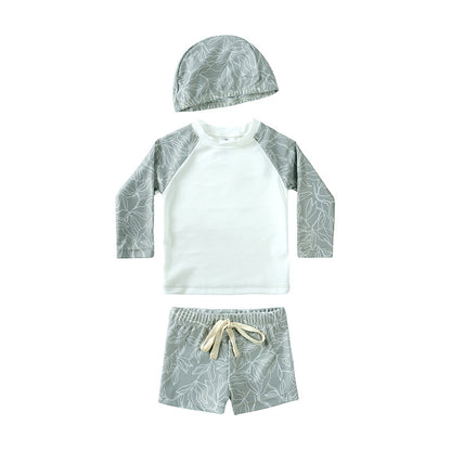 -キッズ ボーイズ 水着 セット ラッシュガード セパレート スイムウェア【mh0000673】 - mamahalo shop - ベビー用水着 -  べビー服 - 子供服 - 男の子 - 女の子