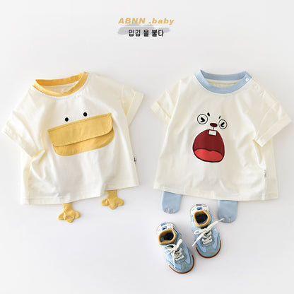 Playful Animal Graphics Tee (Short Sleeve T-shirt) [mh0012864]