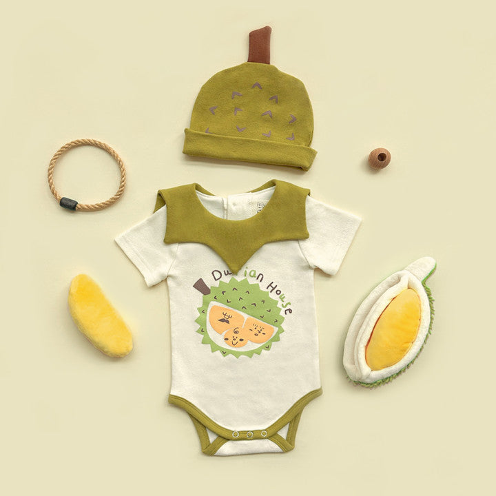 Durian Short Sleeve Romper With Hat ドリアン 半袖ロンパース【mh0013391】
