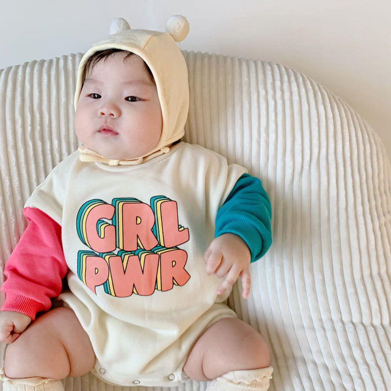 -☺︎ ベビー レターロゴ セットアップ ロンパース トレーナー リンク ママ お揃い コーデ - mamahalo shop - 長袖セットアップ -  べビー服 - 子供服 - 男の子 - 女の子