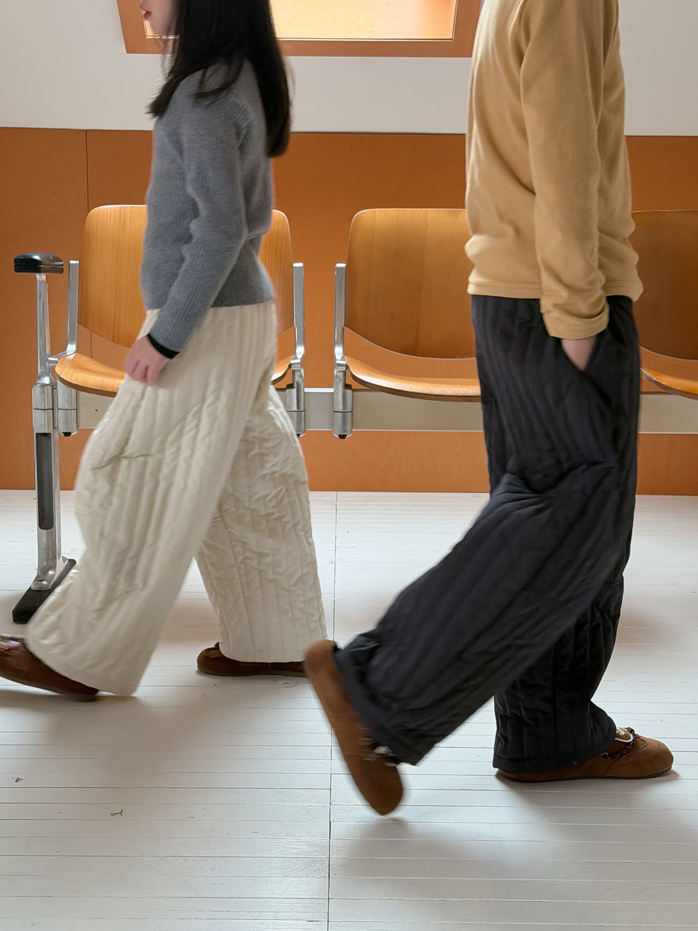 キルティングパンツ 防寒バレルパンツ ロングパンツ【mh0011869】