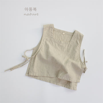 Cotton Linen Vest コットン リネン ベスト【mh0001296】