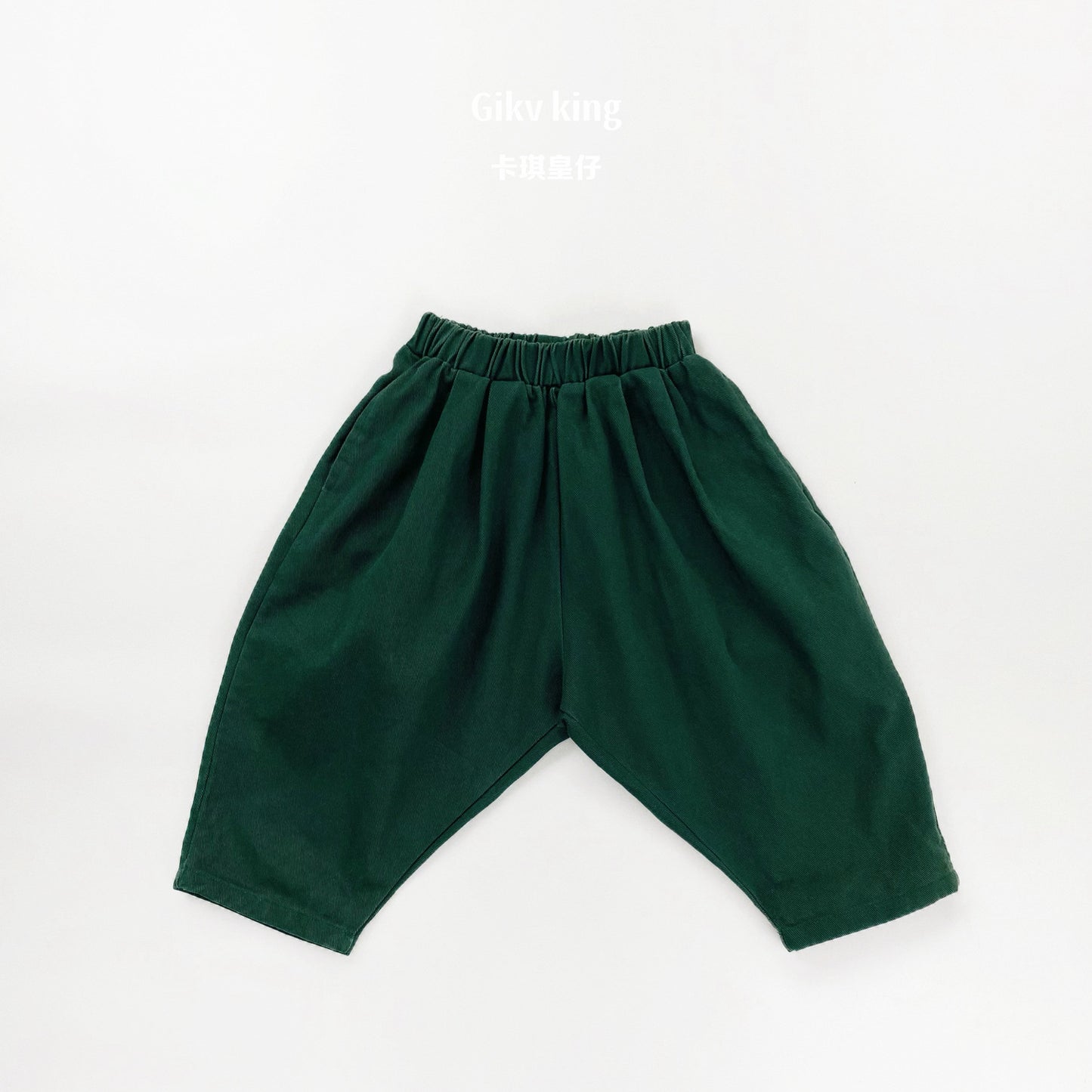 Woven Cotton Elastic Waist Balloon Pants 【mh0012568】