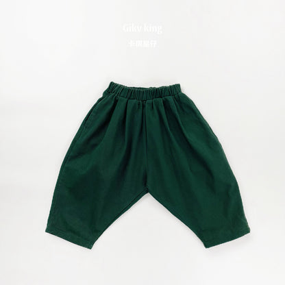 Woven Cotton Elastic Waist Balloon Pants 【mh0012568】