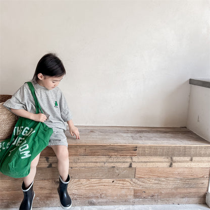 Kids Dinosaur One-Point Short-Sleeve T-Shirt & Shorts Set [mh0000881]