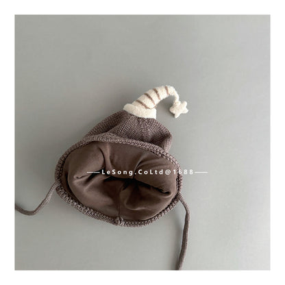 ベビー帽子 アイボール 目玉ワッペン ニットキャップ【mh0011826】