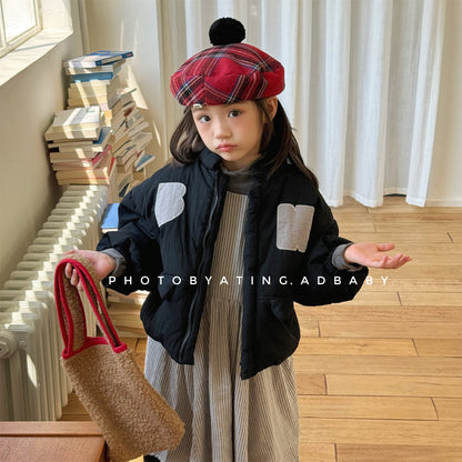 パッチワークブルゾン 中綿ジャケット コート【mh0011918】