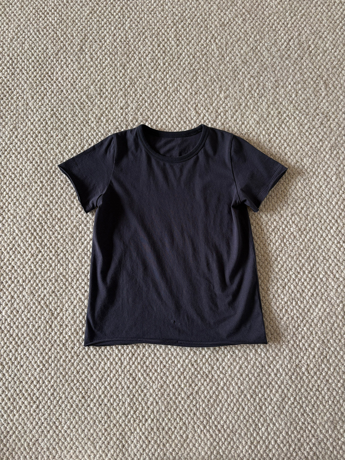 yummy&rocky | Cotton Raw Edge T-shirt コットン 半袖Tシャツ【mh0020174】