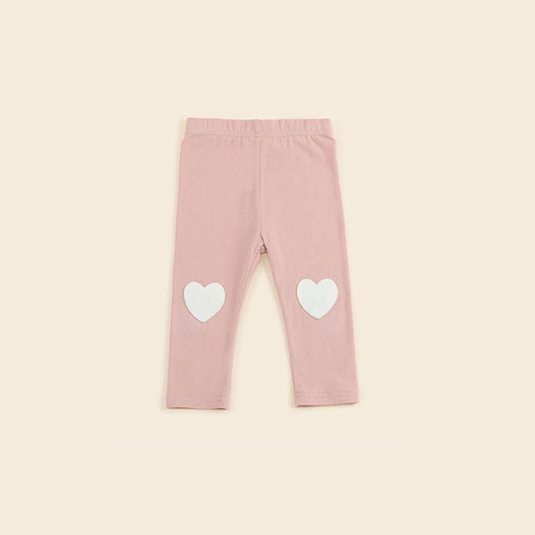 Heart Patch Cotton Leggings ハートパッチ レギンスパンツ【mh0012608】