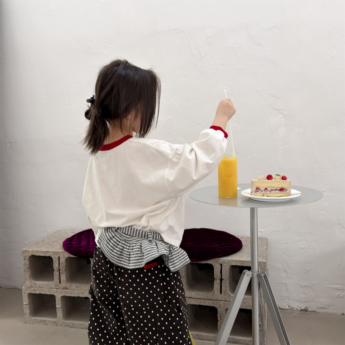 Kids' Color-Blocked Ringer Loose-Fit Letter-Printed Striped Long-Sleeved T-Shirt [mh0014062]