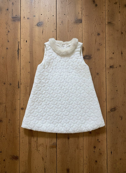 ノースリーブキルトワンピース ビーズ刺繍 キルティングドレス【mh0011885】