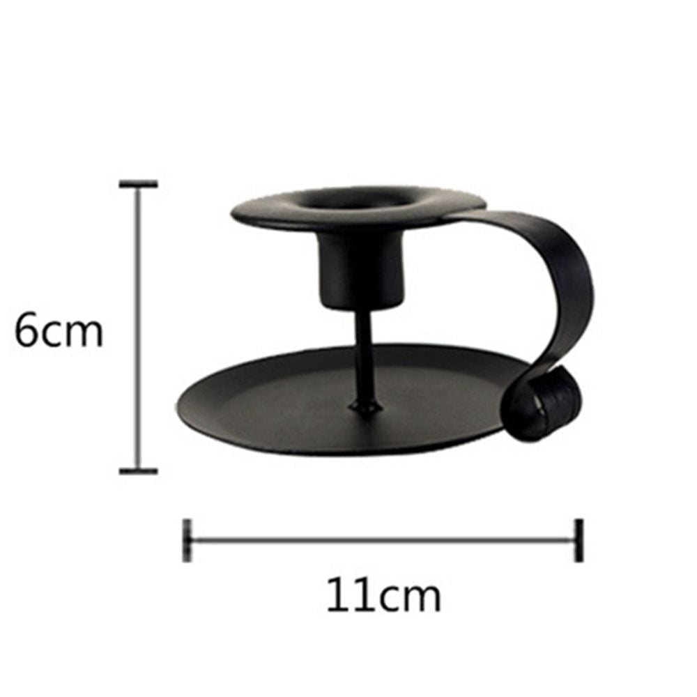 -キャンドル スティック スタンド ホルダー ブラック 燭台 ロウソク - mamahalo shop - ライト・キャンドル -  べビー服 - 子供服 - 男の子 - 女の子