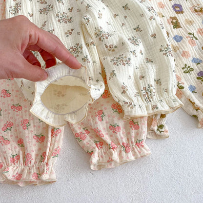 -ベビーパンツ サマールーズロングパンツ フラワー花柄プリント 3カラー【mh0006093】 - mamahalo shop - ロングパンツ・スウェットパンツ -  べビー服 - 子供服 - 男の子 - 女の子