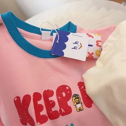 ☺︎ キッズトップス 半袖プリントTシャツ 2カラー - mamahalo shop - 半袖Tシャツ -  べビー服 - 子供服 - 男の子 - 女の子