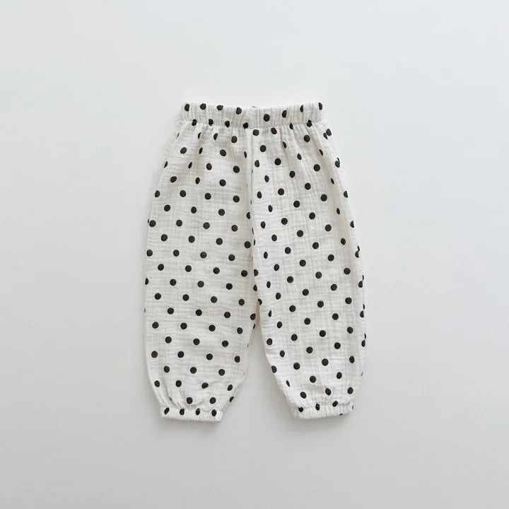 -キッズパンツ サマーロングパンツ 薄手 ハート/ベアくま/カラフルうさぎ/水玉ドットプリント【mh0005515】 - mamahalo shop - ロングパンツ・スウェットパンツ -  べビー服 - 子供服 - 男の子 - 女の子