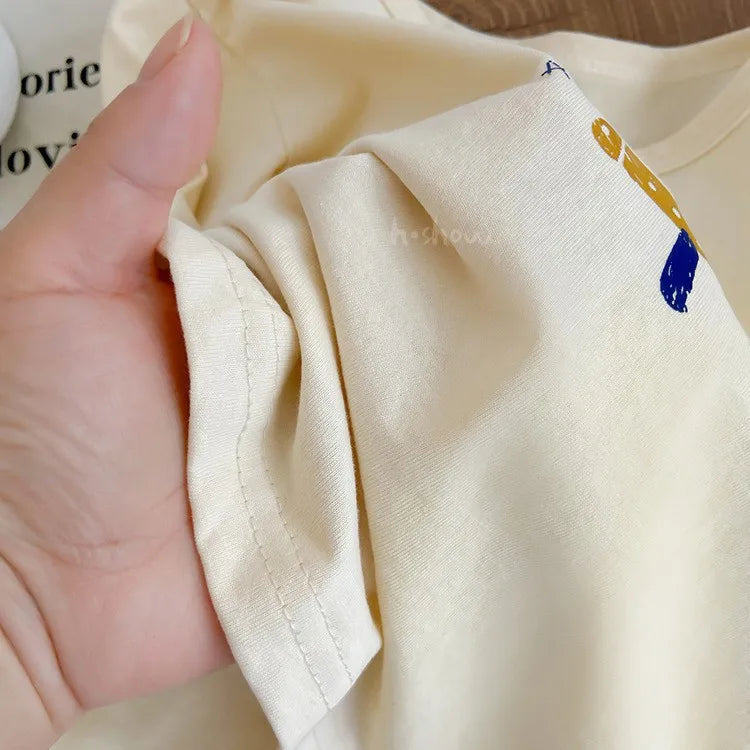 -キッズトップス 長袖Tシャツ サーカス 車 飛行機 家 プリント 4カラー - mamahalo shop - 長袖Tシャツ -  べビー服 - 子供服 - 男の子 - 女の子