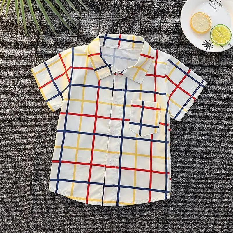 -キッズトップス プリント半袖シャツ タイガー虎 くまベア パンダ ワニ - mamahalo shop - 半袖シャツ・ブラウス -  べビー服 - 子供服 - 男の子 - 女の子