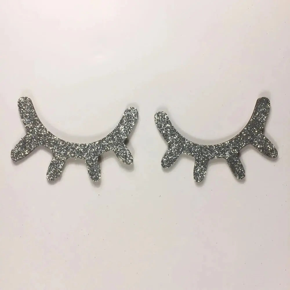 -1ペア北欧風 木製3Dまつげウォールステッカー スリーピーアイズ 木工クラフト 子供部屋 ウォールアートデカール【mh0000002】 - mamahalo shop - モビール・ウォールデコレーション -  べビー服 - 子供服 - 男の子 - 女の子