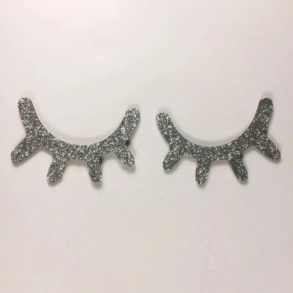 -1ペア北欧風 木製3Dまつげウォールステッカー スリーピーアイズ 木工クラフト 子供部屋 ウォールアートデカール【mh0000002】 - mamahalo shop - モビール・ウォールデコレーション -  べビー服 - 子供服 - 男の子 - 女の子