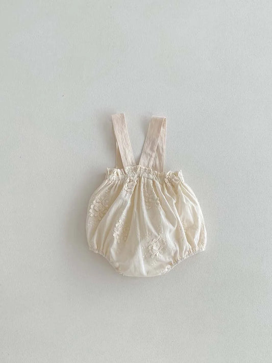 -ベビートップス/パンツ 半袖パフスリーブTシャツ/刺繍サスペンダーブルマパンツ【mh0006190】 - mamahalo shop - サロペットパンツ・サスペンダーパンツ -  べビー服 - 子供服 - 男の子 - 女の子