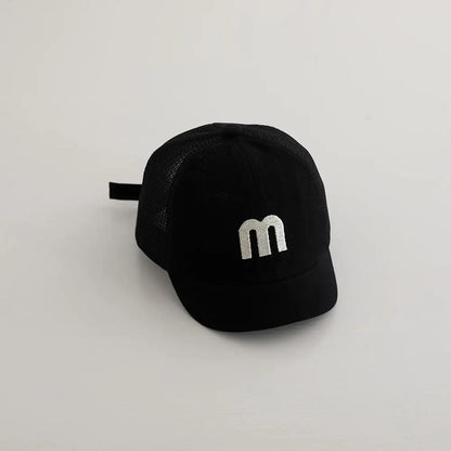-ベビー帽子 メッシュキャップ 野球帽 アルファベット刺繍 サマーハット【mh0005595】 - mamahalo shop - ベビー用帽子 -  べビー服 - 子供服 - 男の子 - 女の子