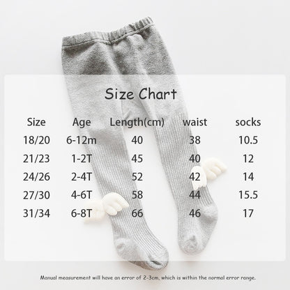 -ベビー キッズ 天使の羽 タイツ 靴下 ガールズ - mamahalo shop - ベビー用靴下・タイツ -  べビー服 - 子供服 - 男の子 - 女の子