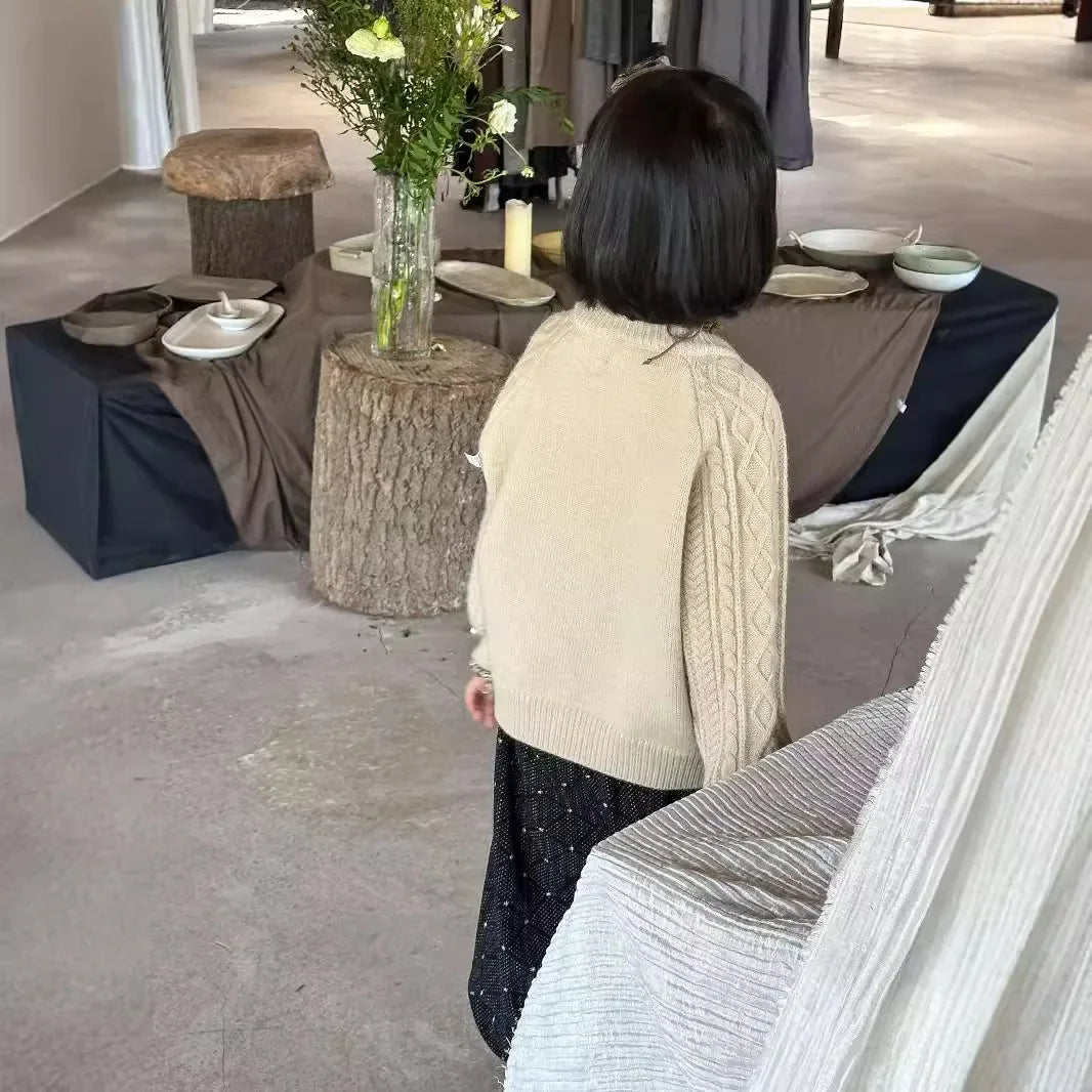 -キッズカーディガン ダッフルトグルボタンニットジャケット 2カラー【mh0007269】 - mamahalo shop - カーディガン・パーカー -  べビー服 - 子供服 - 男の子 - 女の子