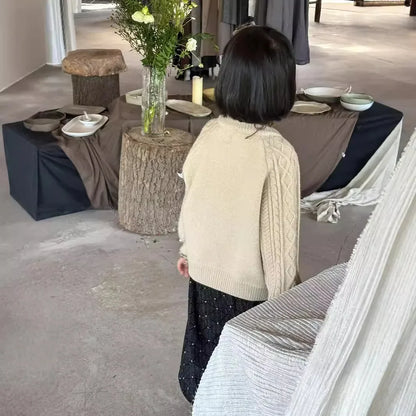 -キッズカーディガン ダッフルトグルボタンニットジャケット 2カラー【mh0007269】 - mamahalo shop - カーディガン・パーカー -  べビー服 - 子供服 - 男の子 - 女の子