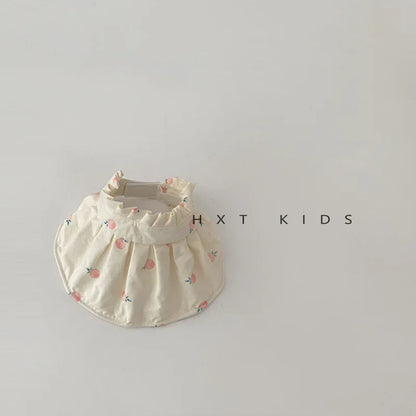 -ベビーキッズ帽子 サンバイザー フルーツ柄プリント フリル 日除け帽子 サマーハット【mh0005871】 - mamahalo shop - ベビー用帽子 -  べビー服 - 子供服 - 男の子 - 女の子